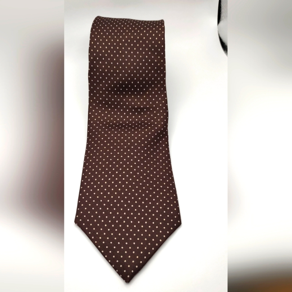 Brown Polka Dot Tie
